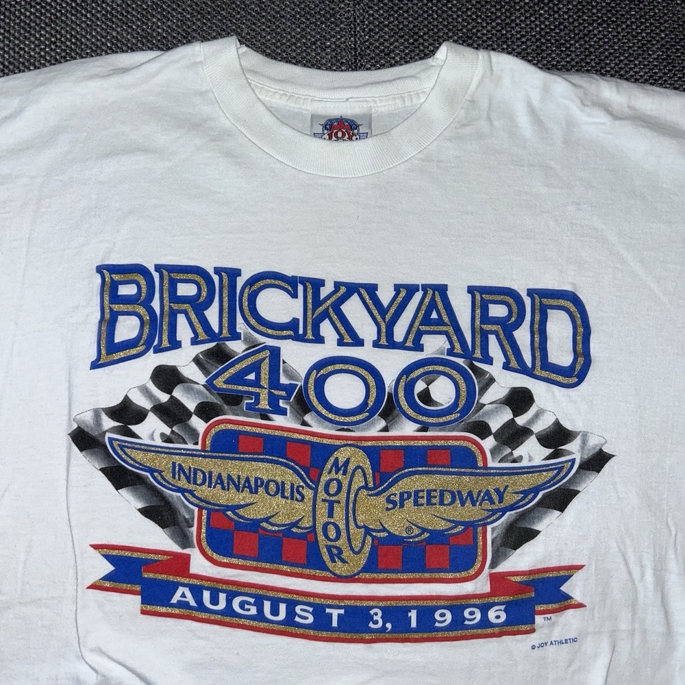 1996 Brickyard 400 Indianapolis Motor Speedway Single Stitch Cotton T-Shirt XL